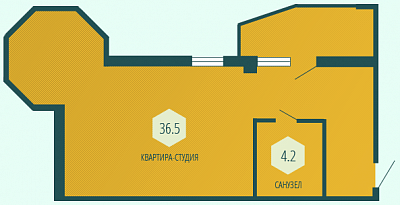 Квартира 40.80  стоимостью 2937600 рублей в Дом в ФОРОСЕ     Крым  