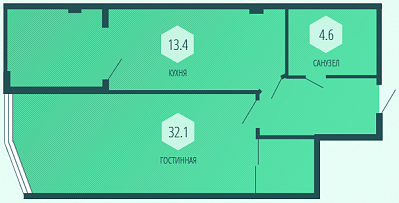 Квартира 52.80  стоимостью 3801600 рублей в Дом в ФОРОСЕ     Крым  
